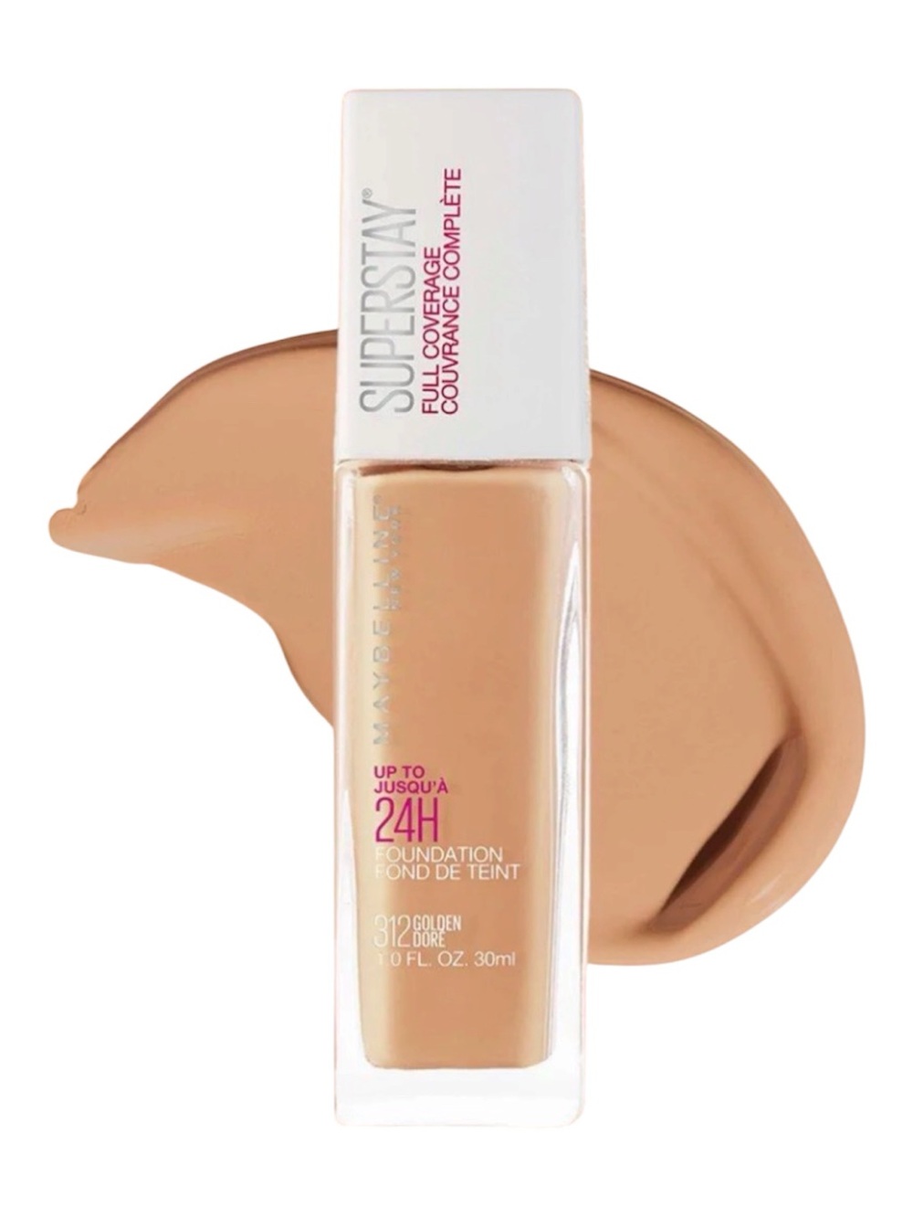 Maybelline SuperStay Full Coverage Foundation 312 Golden 1 fl oz 24 hour Wear